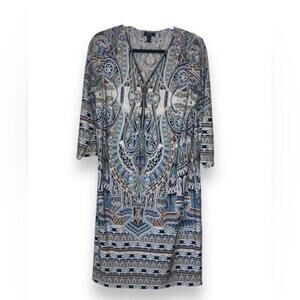 MSK Zip Front Short Sleeve Sheath Dress - Size M